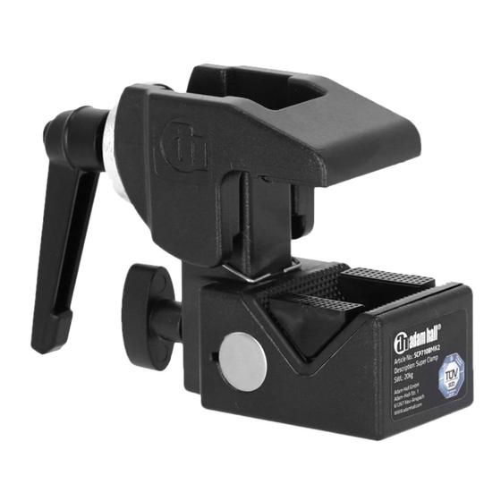 Adam Hall SUPER CLAMP MK2 User Manual