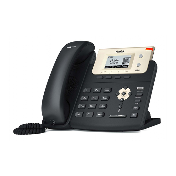 Yealink SIP-T21P E2 Quick Reference Manual