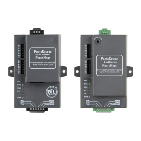 ProtoCessor FieldServer SATEC ProtoNode FPC-N34 Manuals