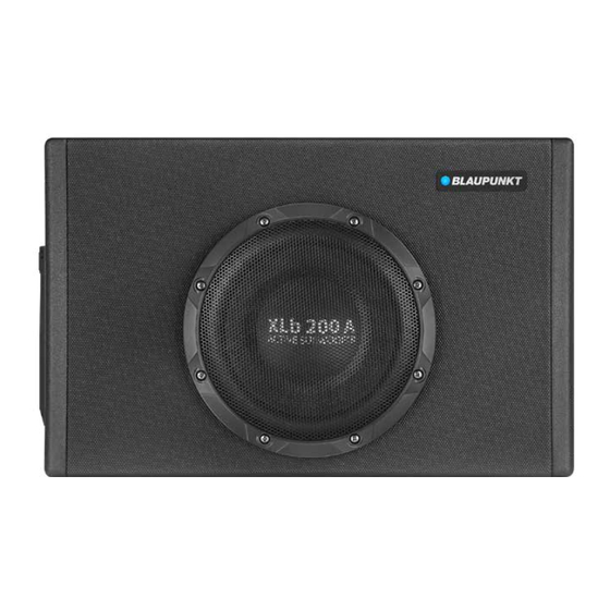 Blaupunkt XLb 200 A Operating And Installation Instructions