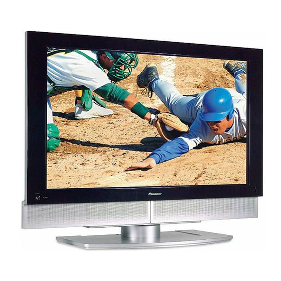Pioneer PDP-5040HD Operating Instructions Manual