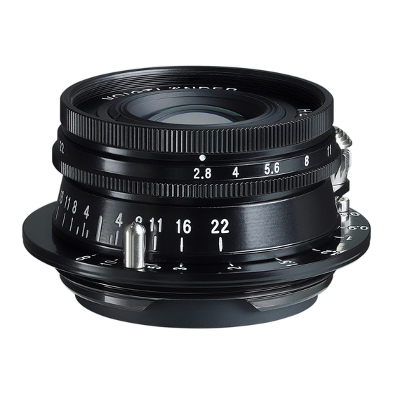 VOIGTLANDER HELIAR 40mm F2.8 Instruction Manual