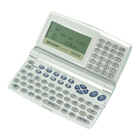 Sharp YO-515 Operation Manual