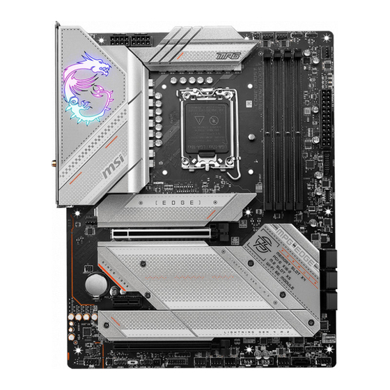 MSI MPG Z790 EDGE WIFI User Manual