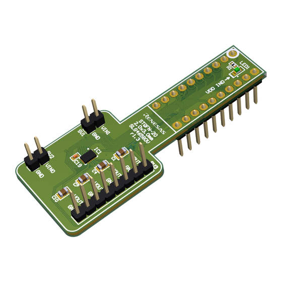 Renesas SLG46580V Quick Start Manual