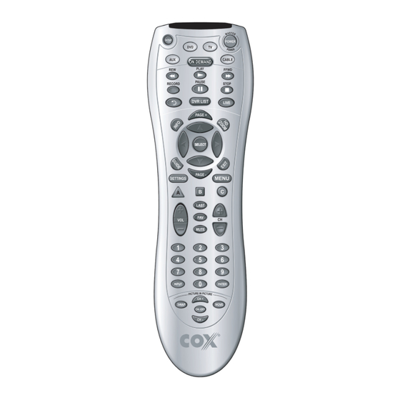 COX UNIVERSAL User Manual