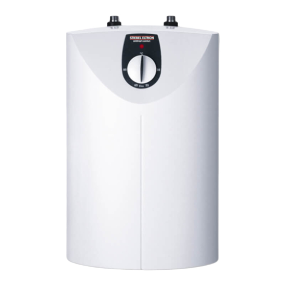 STIEBEL ELTRON SNU 10 SL comfort Operating And Installation Instruction