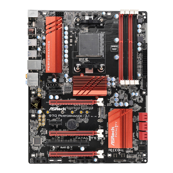 ASROCK Fatal1ty 970 Performance 3.1 Series Manual