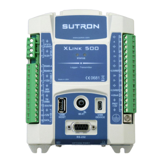 Sutron XLink 500 Operation & Maintenance Manual