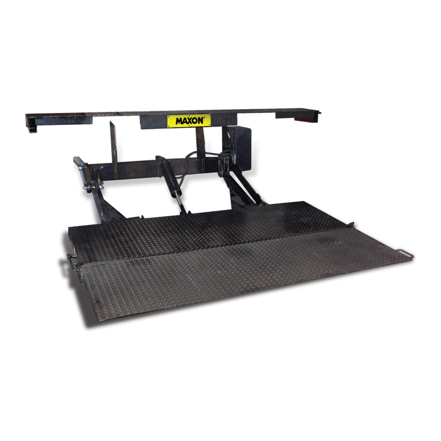 Maxon TE-25 Maintenance Manual