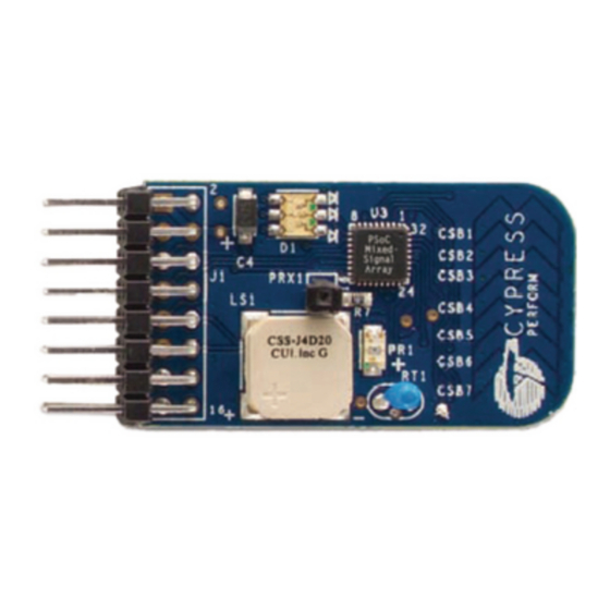 Cypress PSoC FirstTouch CY3270 Manual