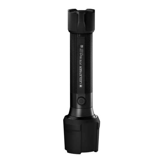 ledlenser P7R Work UV Quick Start Manual