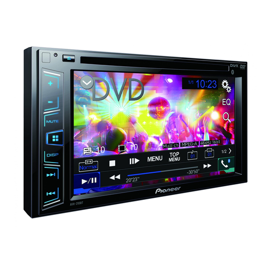 Pioneer AVH-195DVD Owner's Manual