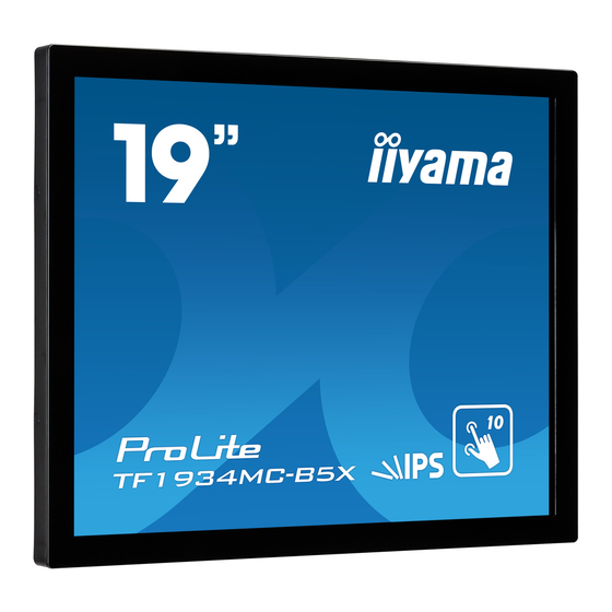 Iiyama TF1934MC-B5X Manuals