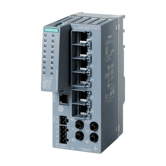 Siemens SIMATIC NET SCALANCE XC-200 Series Operating Instructions Manual