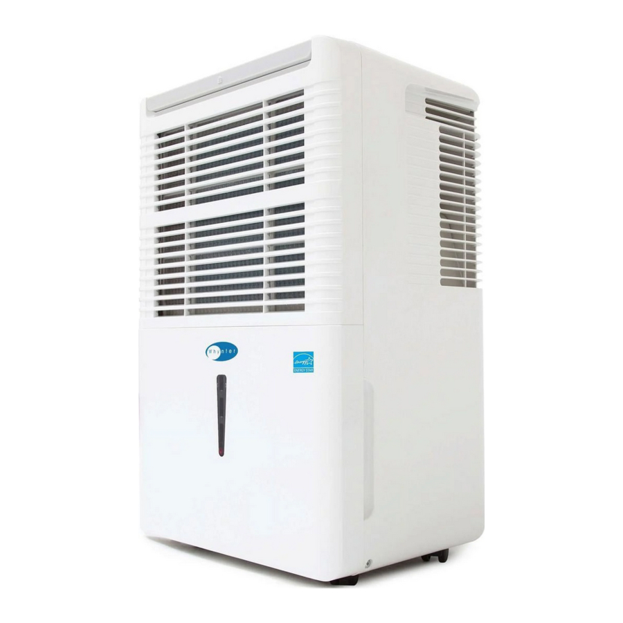 Whynter RPD-321EW, RPD-421EW, RPD-621EW - Portable Dehumidifier Manual