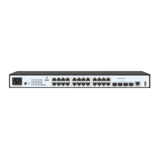 SNR -S2989G-24TX Quick Installation Manual