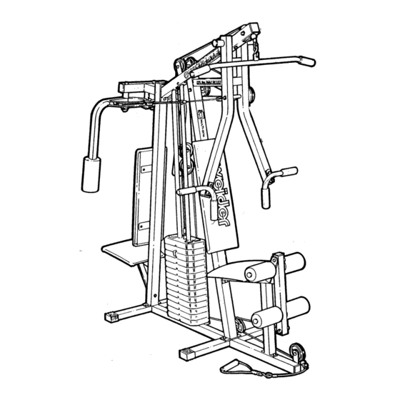 Weider E9000 Home Gym Assembly Instructions Manual