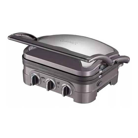 Cuisinart GRIDDLER GR40AR Manuals