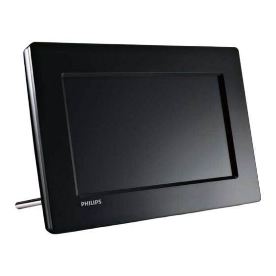 Philips PhotoFrame SPF1017/00 Quick Start Manual