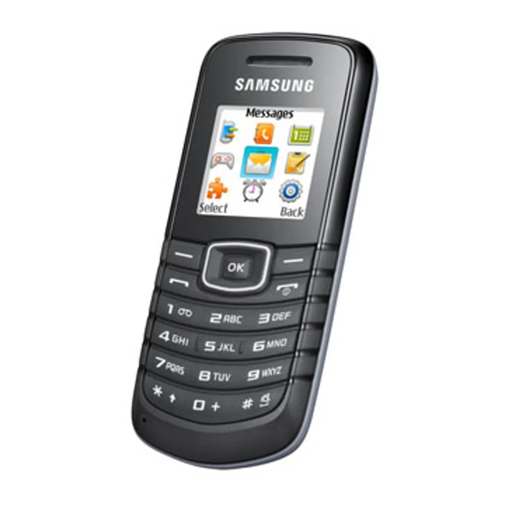 Samsung GT-E1080F User Manual