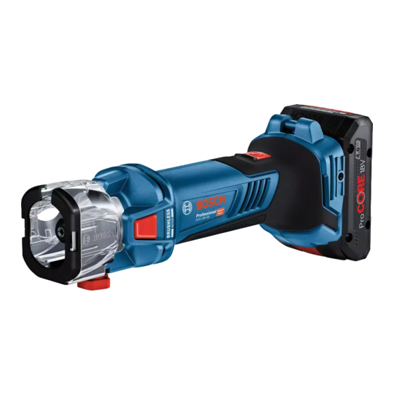 Bosch Professional GCU 18V-30 Instructions Manual