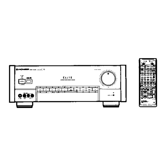 Pioneer C-72 Service Manual