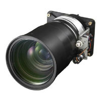 Sanyo LNS-S30 - Zoom Lens - 48.4 mm Lens Replacement Manual