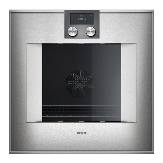 Gaggenau BO 451 Instruction Manual