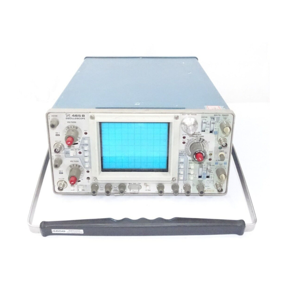 Tektronix 465B Instruction Manual