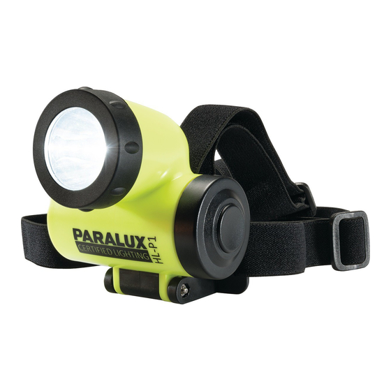 PARALUX HL-P1 Operating Instructions And Important Notes