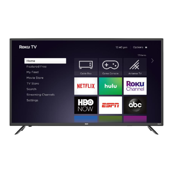 RCA Roku TV RTRU7028-CA Manuals