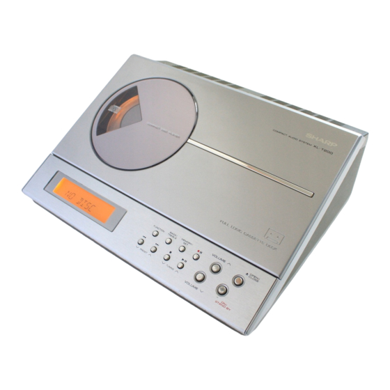 Sharp XL-T200H Compact Audio System Manuals