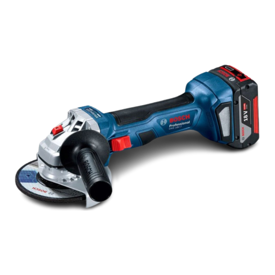 Bosch Professional GWS 18V-7 Manuals