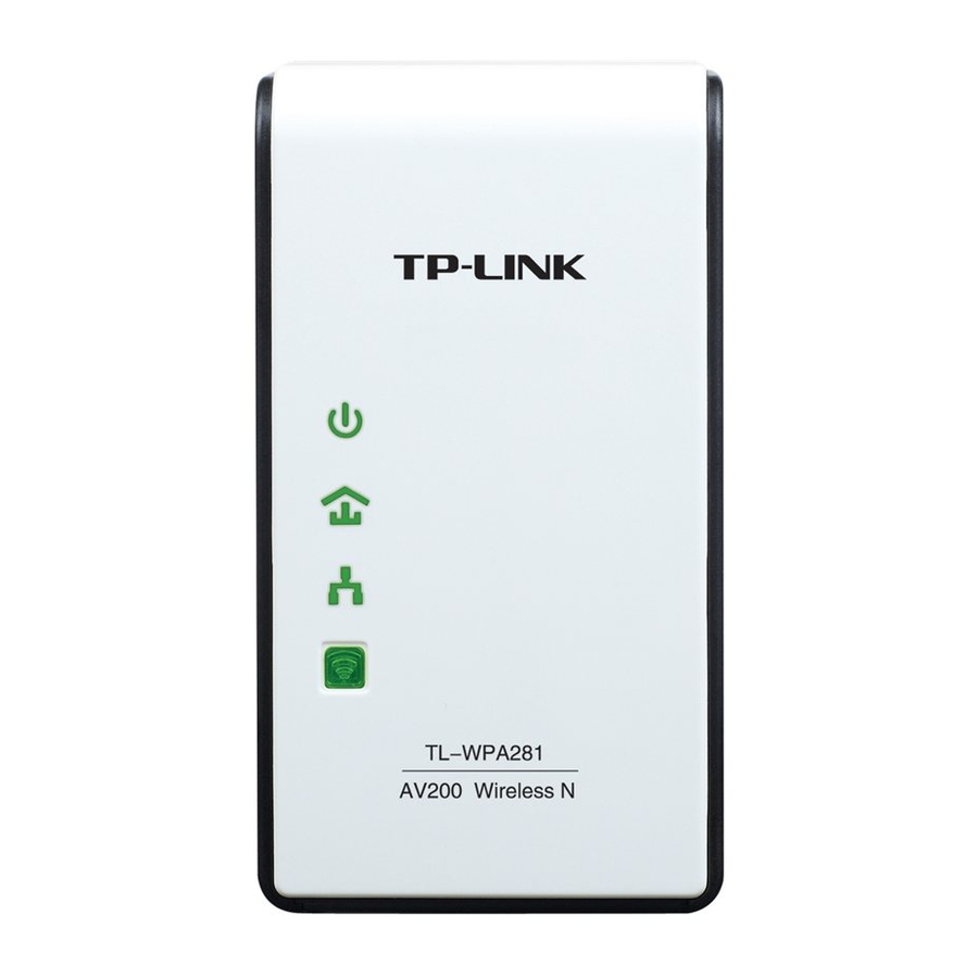 TP-Link TL-WPA281 Manuals