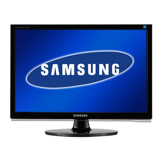 Samsung SyncMaster 2253NW User Manual