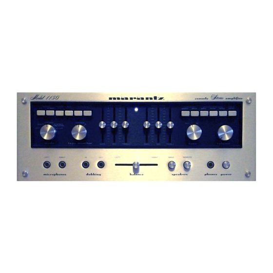 Marantz 1150 Manual