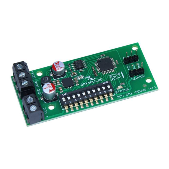 DMX4ALL DMX-Servo-Control 2 Manuals