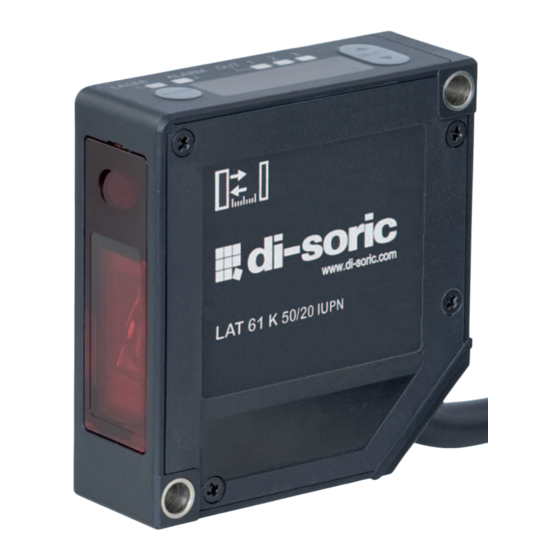 Di-soric LAT 61 User Manual