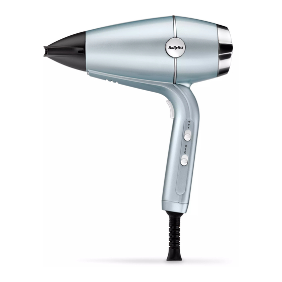 BaByliss HYDRO-FUSION 2100 Quick Start Manual
