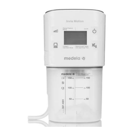 Medela Invia Motion 087.4000 Clinician Instructions For Use