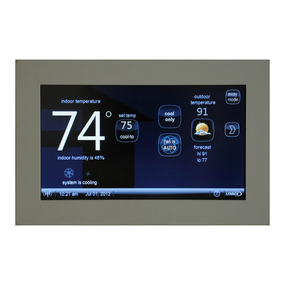 Lennox iComfort SL18XC-01 Installer Setup Manual