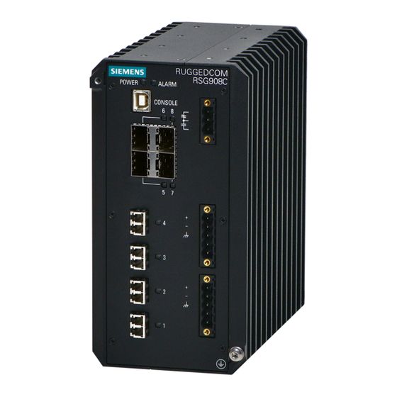 Siemens SIMATIC NET RUGGEDCOM RSG908C Equipment Manual