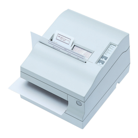 Epson TM-U950P - B/W Dot-matrix Printer Operator's Manual