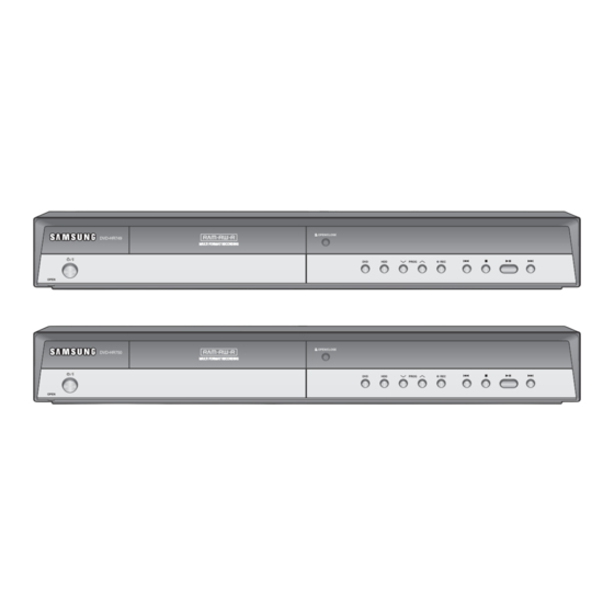 Samsung DVD-HR749 Manuals