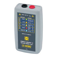 AEMC Simple Logger II User Manual