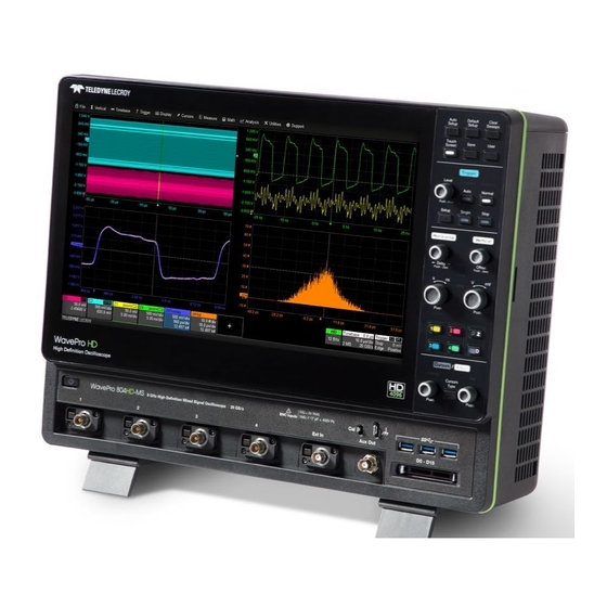 Teledyne Lecroy WavePro HD series Getting Started Manual