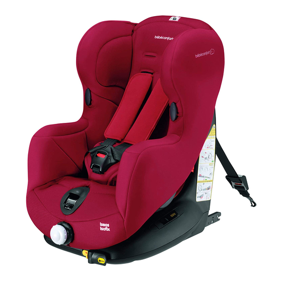 BEBE CONFORT ISEOS ISOFIX Car Seat Manuals