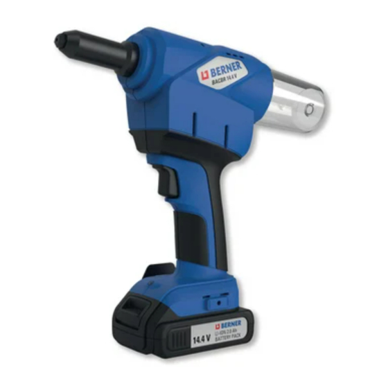 Berner BACBR 14.4 V Original Operating Instructions