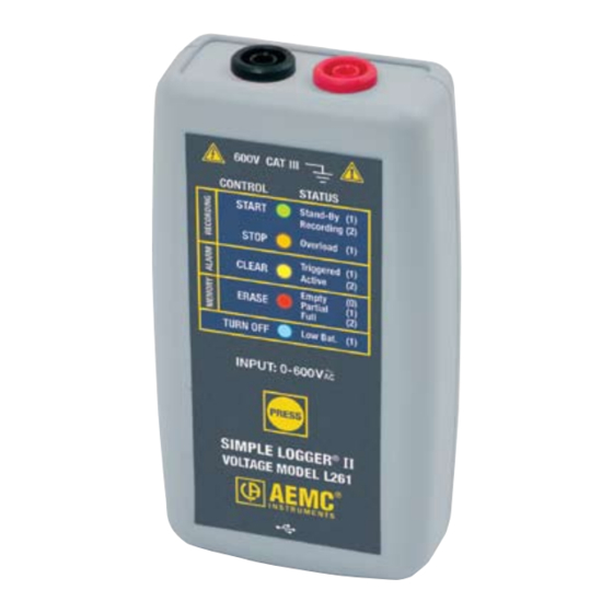 AEMC Simple Logger II User Manual
